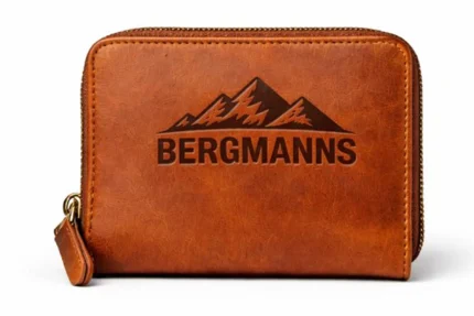 Leder Reißverschluss-Geldbörse